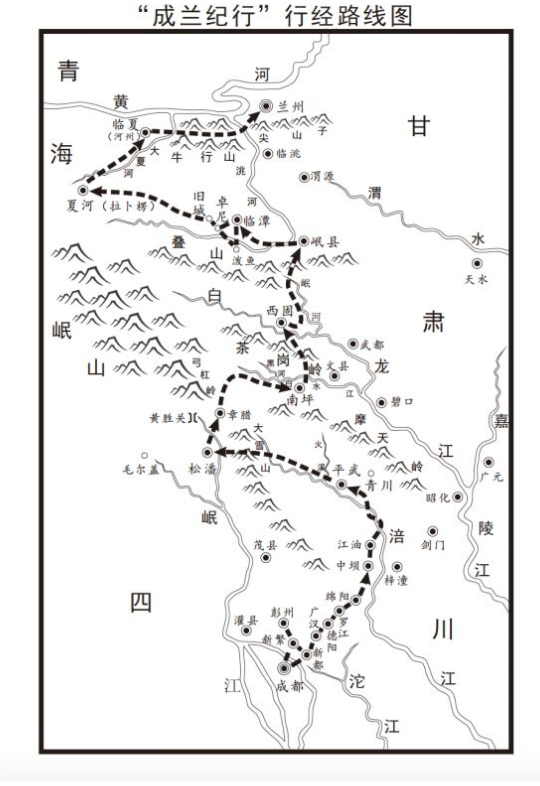 考察组行经路线/考察组供图